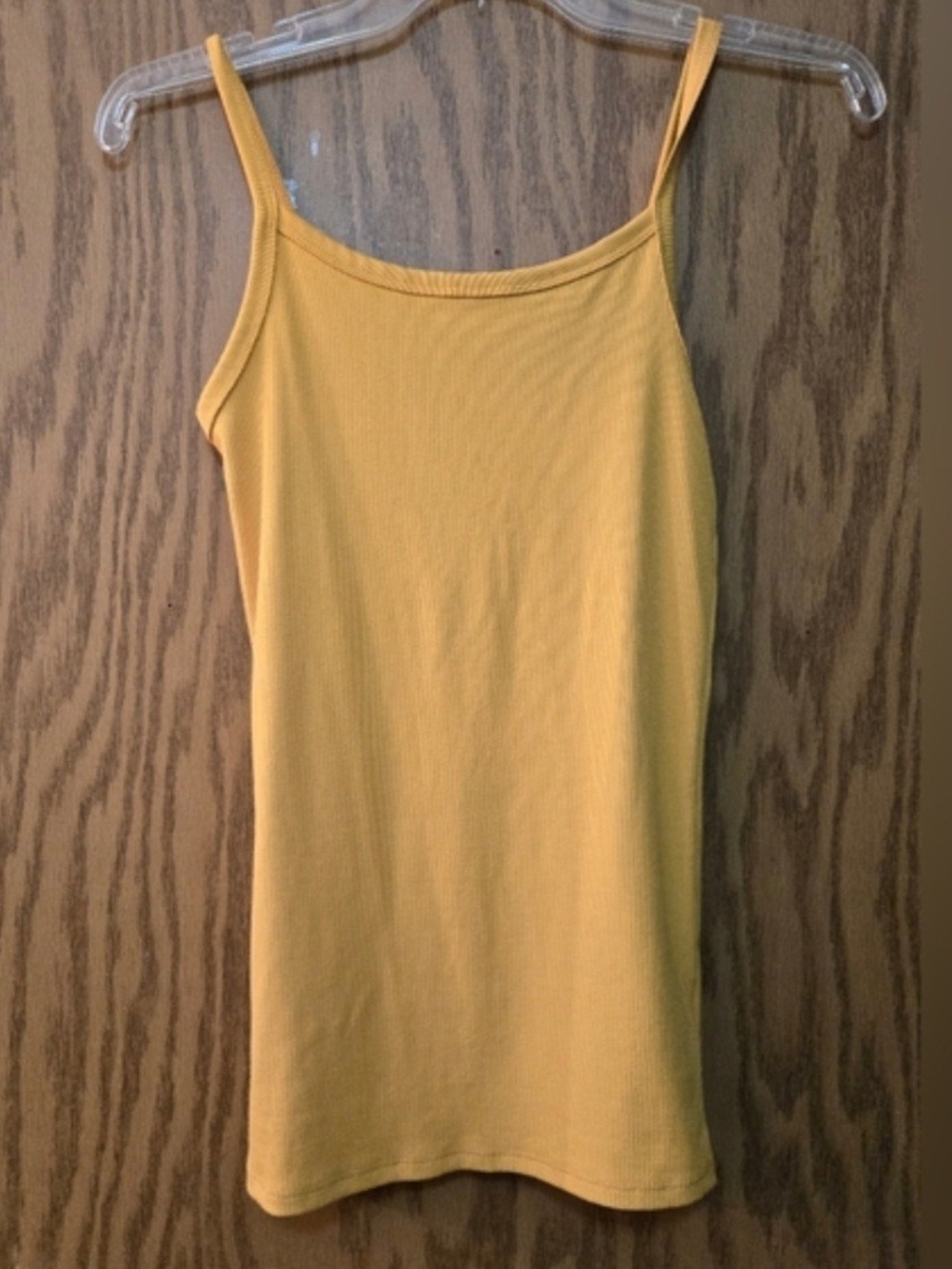 No Boundaries Yellow Ribbed Spaghetti Strap Camisole